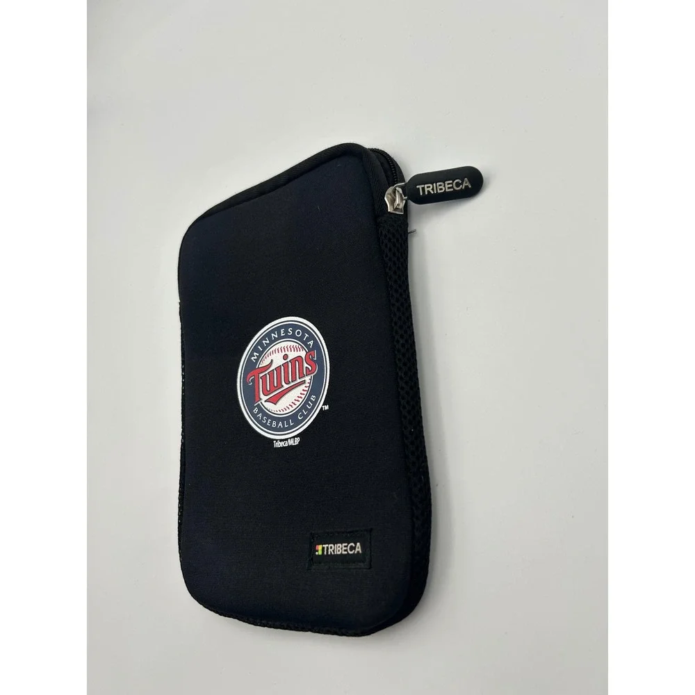 Tribeca Minnesota Twins MLB Neoprene Tech Sleeve Zippered Pouch Black B705